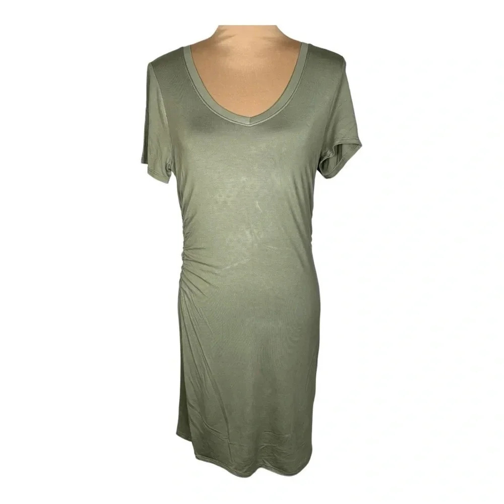 Wasabi + Mint Green “Take a Chance On Me” short sleeve t-shirt dress. New Medium